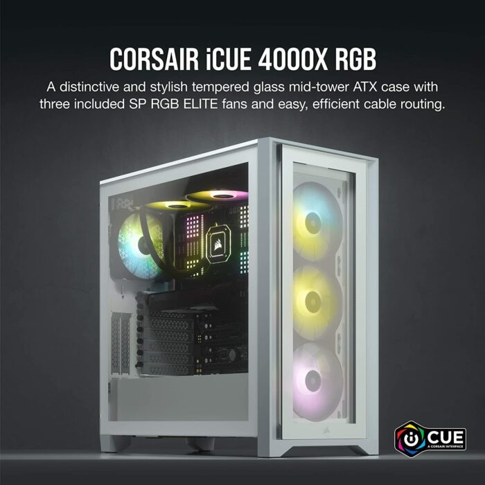 corsair case 4000x RGB White CC-901155-ww