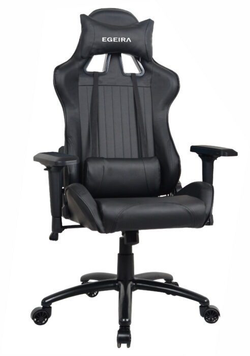 Egeira Gaming Chair (Full Black)-Y-2624