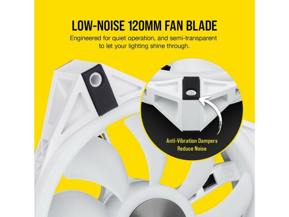 corsair QL 120 RGB White fan kit