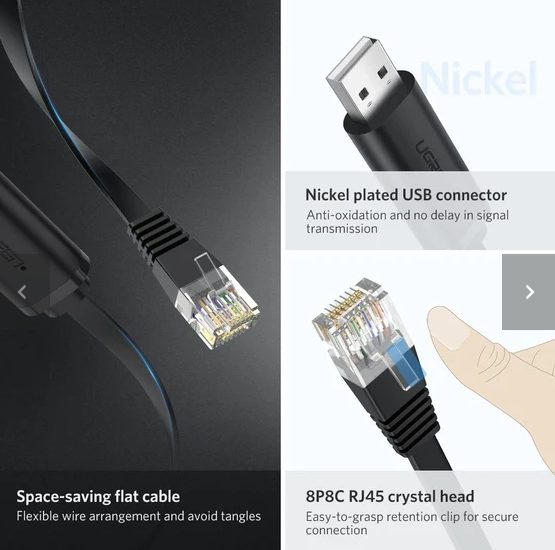 UGREEN USB to RJ45 Console Cable 3M
