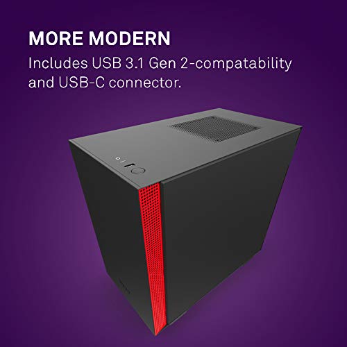 NZXT Case H210i Mini ITX Black/RED