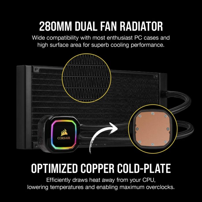 CORSAIR iCUE H115i RGB PRO XT Liquid CPU Cooler