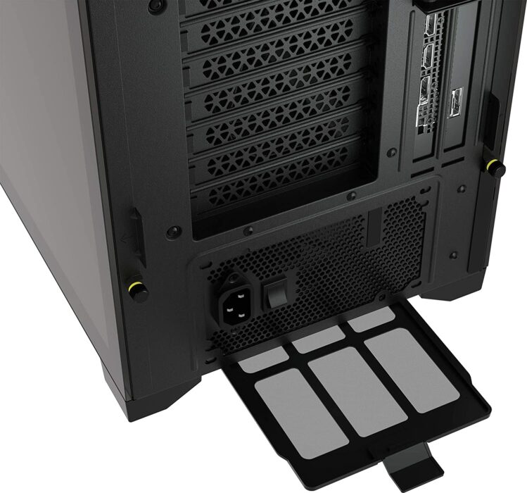 Corsair iCUE 5000X RGB Tempered Glass Mid-Tower ATX PC Smart Case, Black