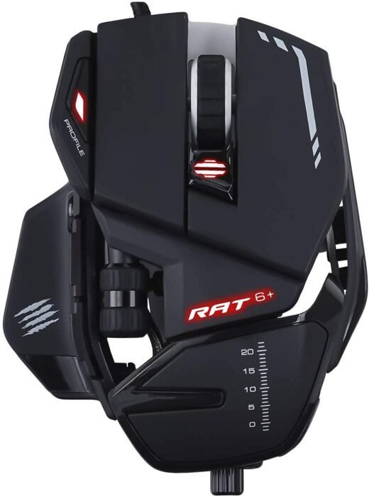 Mad Catz GAMING MOUSE R.A.T 6+ Black -MR04DCINBL000-0