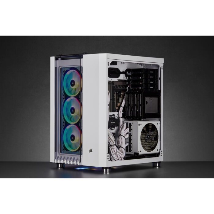Corsair Crystal Series 680X RGB ATX High Airflow Tempered Glass Smart Case-White-CC-9011168-WW