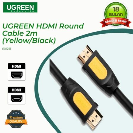 UGREEN HDMI Round Cable (Yellow/Black)