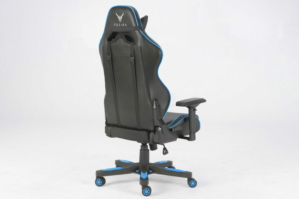 Egeira Gaming Chair Black & Aqua Blue E-367