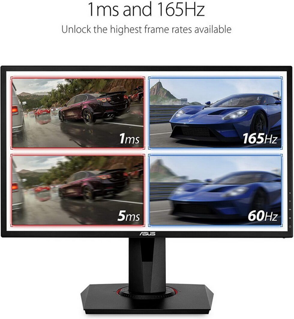 ASUS ASUS VG248QG Gaming Monitor - 24?, Full HD, 0.5ms*, overclockable 165Hz (above 144Hz),G-SYNC Compatible, Adaptive-Sync