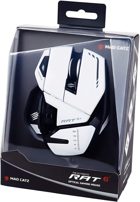 Mad Catz GAMING MOUSE R.A.T 6+ WHITE - MR04DCINWH000-0