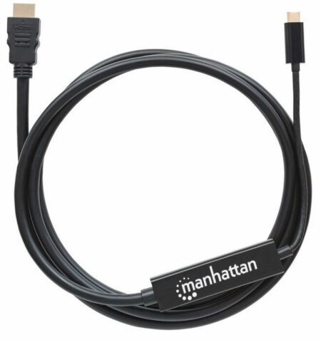 Manattan Cable, USB Type-C-Male/ HDMI-Male, 2m, Black, Polybag -151764