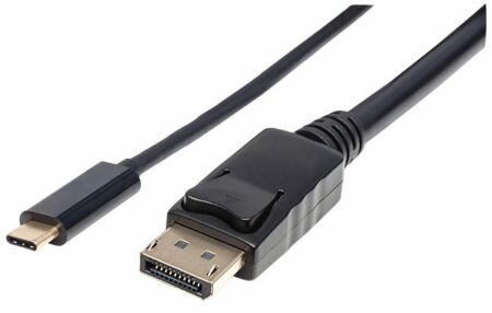 Manattan Cable, USB Type-C-Male/ DisplayPort-Male, 2m, Black, Polybag-152464