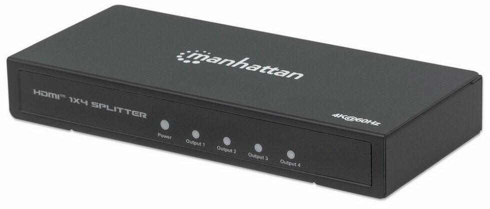 Manattan 4K Splitter, HDMI, 4x HDMI-Ports, Black, 60 Hz-207805