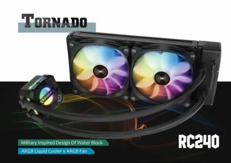 Raidmax Tornado RC240 All in one AIO ARGB Liquid CPU Cooler