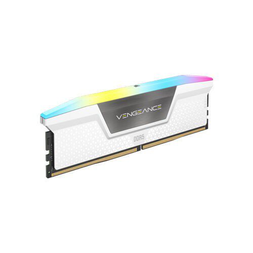 CORSAIR MEMORY VENGEANCE RGB DDR5 32GB (16*2) 5600MHZ WHITE