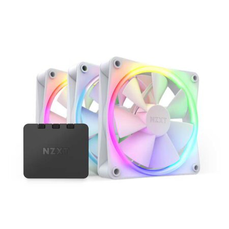 NZXT F120RGB - 120mm RGB Fans -Triple (White)