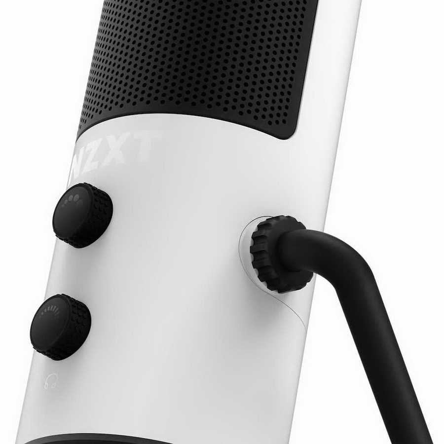 NZXT Wired USB Microphone -White AP-WUMIC-W1